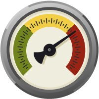 Image of a guage to show how social listening can guage brand perception