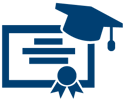 A graduation cap and certificate
