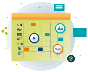 Social media content calendar