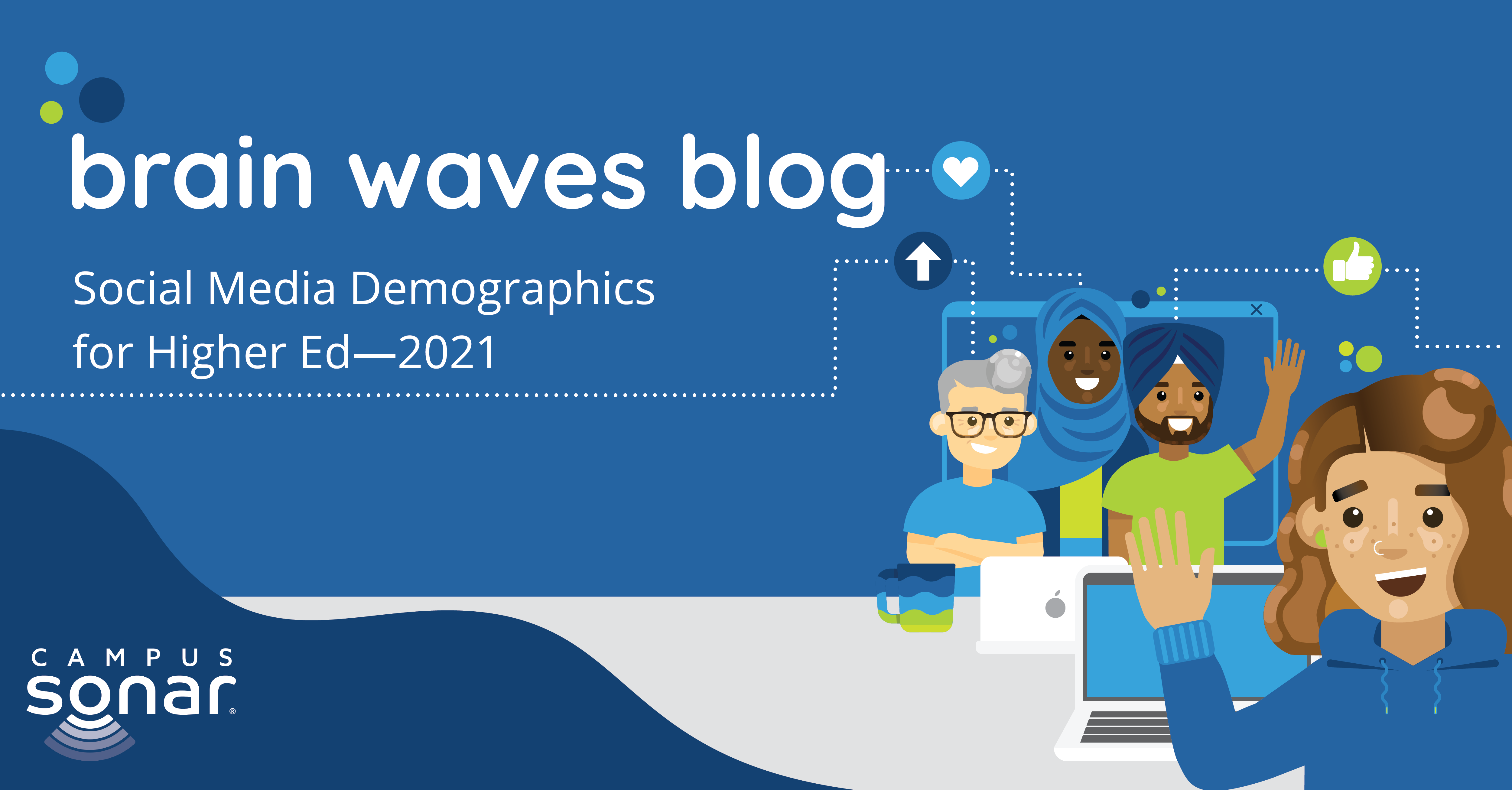 Brain Waves Blog: Social Media Demographics for Higher Ed - 2021