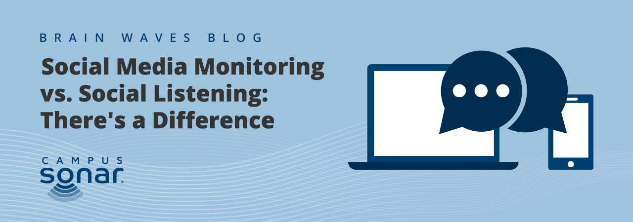 Blog post image for Social Media Monitoring vs. Social Listening: There's a Difference