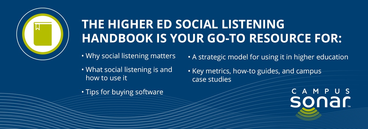 List of 5 reasons The Higher Ed Social Listening Handbook Is Your Go-to Resource